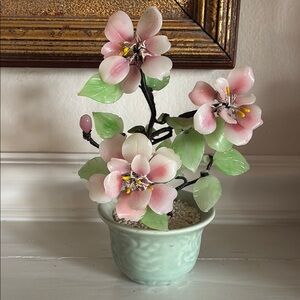 Vintage Chinese-style bonsai tree sculpture